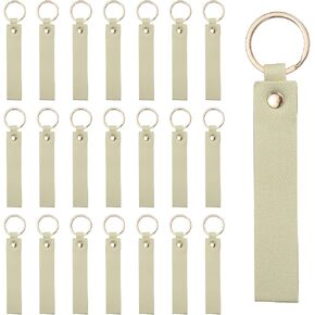MECCANIXITY PU Leather Keychain Blanks Bulk Laser Engraving Keychain in Kuwait