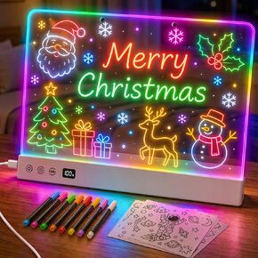 16" LED Drawing Board for Kids, Glowing Neon Light Up Writing Tablet in Kuwait