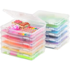 IRIS USA Scrapbook Case |Made in USA| Fits 6"x6" - Thick (8-Pack) - Clear in Saudi Arabia
