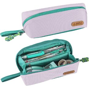 Large Multipurpose Pencil Pouch Waterproof Oxford Zipper Case-Pink in Kuwait