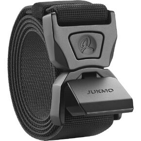 JUKMO Quick Release Tactical Belt, Military Work 1.5" Nylon Web Golf Belt with Heavy Duty Seatbelt Buckle in Saudi Arabia