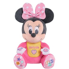 Disney Baby Musical Discovery Plush Minnie Mouse with Sounds and Phrases, Sings ABCs, 123s, and Colors Songs, Kids Toys for Ages 06 Month by Just Play in Kuwait