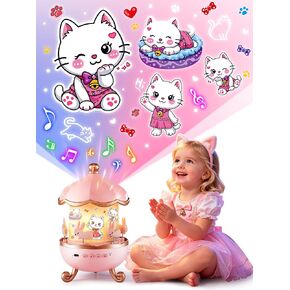 Kitty Toys for Girls 15 Sounds+19 Films, Cat Themed Gifts Projector in Kuwait