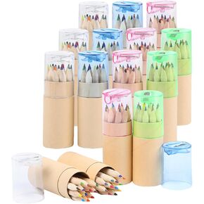 30 Pack Mini Drawing Colored Pencils with Sharpener, Portable Color Pencils in Tube Drawing Pencil Bulk for Kids Adults Artists Writing Sketching Painting, Classroom School Supplies in Kuwait