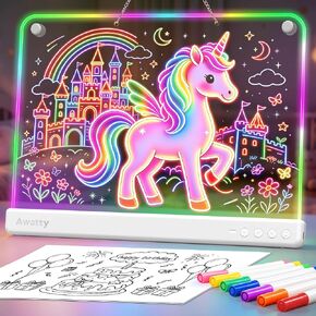 Awatty Led Drawing Doard 16'', Toys Gifts for Kids Girls Boys(Ivory) in Kuwait