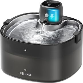 Cordless Cat Water Fountain, Battery Operated, Black, 78oz/2.3L in Kuwait