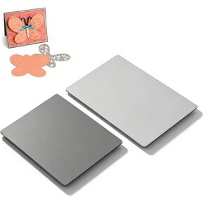 Embossing Mat Set 2 Pcs Polycarbonate Plastic and Silicone Embossing Pads, 8.66x5.91 Inch Impressions Pad, Compatible with Manual Die Cutting Embossing Crafts Machines in Kuwait