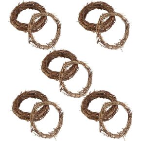 10pcs Rattan Wreath Frame Accessory Round DIY Wreath Frame Xmas in Kuwait