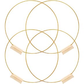 Flower Hoops 2 Set Iron Dreamcatcher Decor with Stand in Kuwait