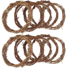 10pcs Rattan Wreath Frame Accessory Round Craft Hoops in Kuwait