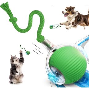 Speedy Tail 2.0 Cat Toy, 360°Automatic Rolling Ball, Smart Interactive Cat Toy, Smart Jumping Ball for Dogs, Speedy Tail 3.0, Automatic Dog Walker (Red) in Kuwait