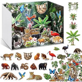 Colarr Ocean Diorama Kit, 100 Pcs Cutouts Habitat Project Supplies in Kuwait