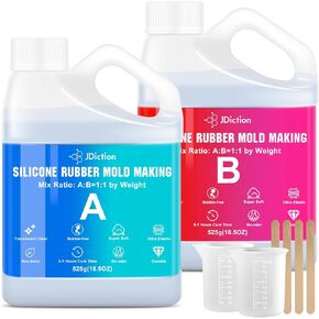 JDiction Silicone Mold Making Kit, 37oz Fast Cure Soft Silicone Rubber in Kuwait