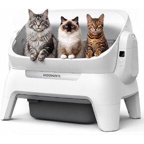 Meowant Automatic Litter Box, Extra Large Space, Safety Infrared Sensors in Kuwait