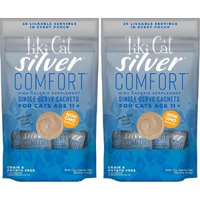 Tiki Cat® Silver™ Comfort Chicken & Chicken Liver Recipe 5.6 oz. (20/.28oz) (Pack of 8) in Kuwait