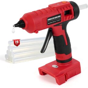 100w Cordless Hot Melt Glue Gun Compatible with Milwaukee M18 18V Battery, High Temp Electric Power Glue Gun with 20pcs 11x150mm Glue Sticks for Arts Crafts DIY Decor School Home Repair (No Battery) in Kuwait
