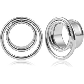 DOEARKO 2PCS Ear Gauges Cool Bat Saddle Ear Plugs Tunnels 316 Stainless Steel Hypoallergenic Earrings Gauges for Ears Expander Body Piercing Jewelry in Saudi Arabia
