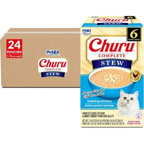 INABA Churu Complete Stew Wet Cat Food, Chicken Tuna, 12ct in Kuwait