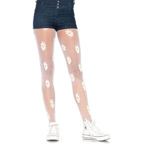 Leg Avenue Women's Woven Daisy Sheer Tights in Saudi Arabia