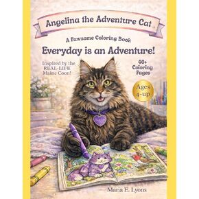 Angelina the Adventure Cat Coloring Book: Everyday is an Adventure! in Kuwait
