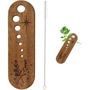 Wooden Vegetable Leaf Separator, Pottery Herb Stripper Tool Supplies, Fun Kitchen Gadgets, Exquisite Herb Stripper Bowl Gifts for the Kitchen Suitable for Home Use & Chefs in Kuwait