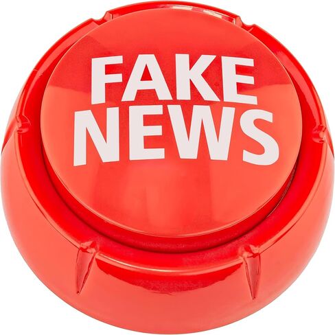 Fairly Odd Novelties Trumpedup Fake News Button، 7 أقوال مضحكة دونالد ترامب هدية الفكاهة السياسية، أحمر، من 18 شهرًا إلى 100 شهرًا in Kuwait
