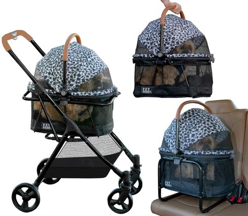 Pet Gear 3-in-1 Travel System View 360 Stroller, Charcoal Jaguar in Kuwait
