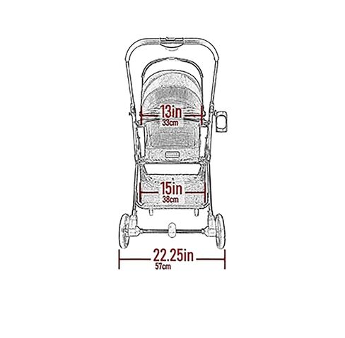 Pet Gear 3-in-1 Travel System View 360 Stroller, Charcoal Jaguar in Kuwait