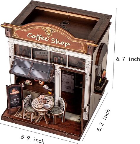 Book Nook Kit, DIY Miniature House Coffee Shop Dollhouse in Kuwait