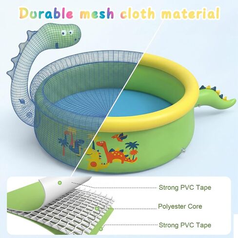 Dinosaur Inflatable Pool Splash Pads for Toddlers Kids in Kuwait