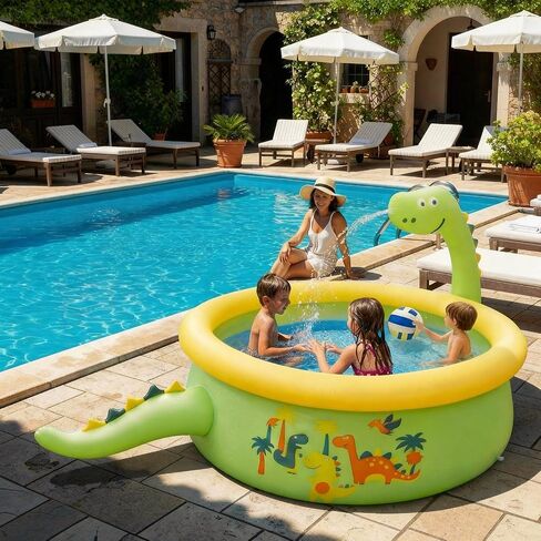Dinosaur Inflatable Pool Splash Pads for Toddlers Kids in Kuwait