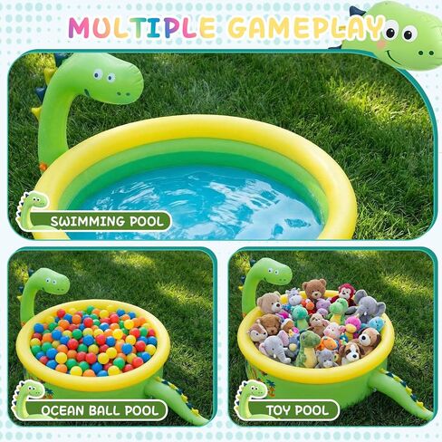 Dinosaur Inflatable Pool Splash Pads for Toddlers Kids in Kuwait