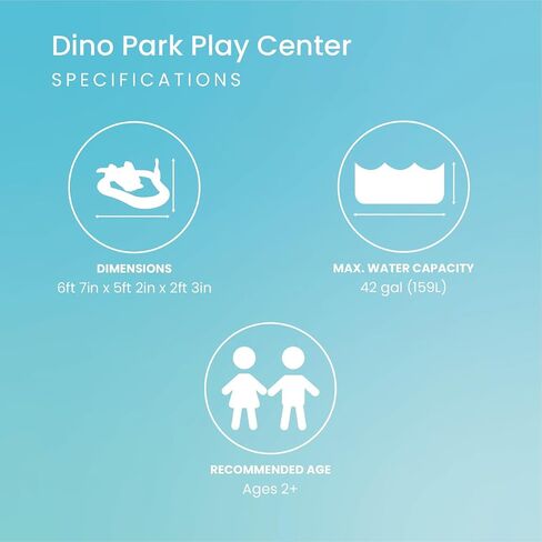 INTEX Dino Park Inflatable Water Slide Park & Kiddie Swimming Pool in Kuwait