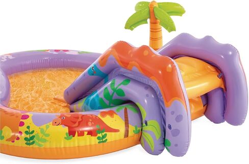 INTEX Dino Park Inflatable Water Slide Park & Kiddie Swimming Pool in Kuwait