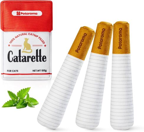 Potaroma 3-Pack Catnip Cat Toys, 15,000mg A+ Pure Kitten Kickers in Saudi Arabia