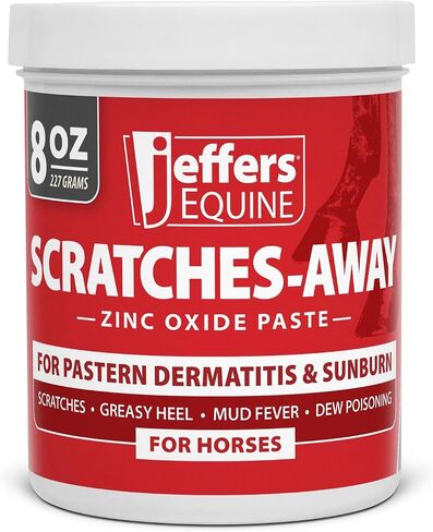 Jeffers Equine Scratches Away 30% Zinc Oxide Paste for Horses | 8 oz in Kuwait
