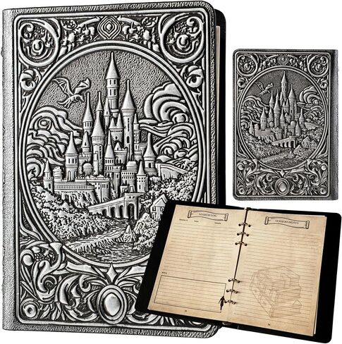 3D Fantasy Embossed Notebook Binder for DnD - Refillable Character Journal in Saudi Arabia