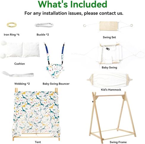 5-in-1 Baby and Toddler Foldable Swing Set in Kuwait
