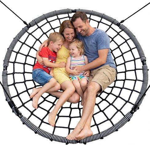 Trekassy 60" Large Spider Web Saucer Tree Swing for Kids & Adults(Patented) in Saudi Arabia