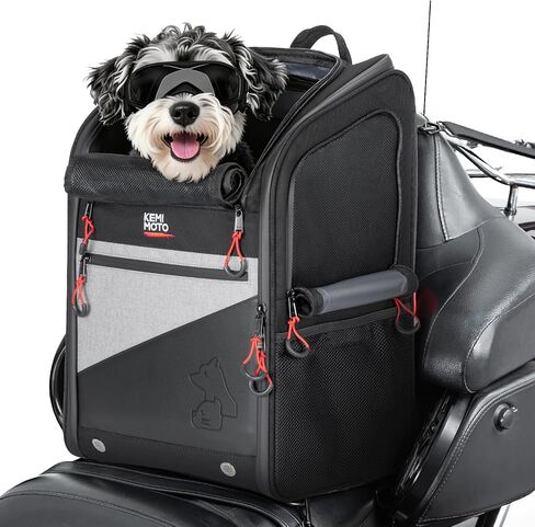 KEMIMOTO Motorcycle Dog Carrier Backpack for Small Dog & Cat Under 17 lbs in Kuwait