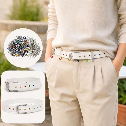 210 Set Metal Eyelets for Paper Crafts, 5mm Mixed Colors Eyelet Grommets in Kuwait