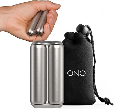 ONO Roller - Handheld Fidget Toy for Adults | Help Relieve Stress, Anxiety, Tension | Promotes Focus, Clarity | Compact, Portable Design (Natural, Full Size - Stainless Steel) in Kuwait