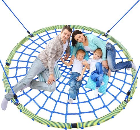 Trekassy 60" Large Spider Web Saucer Tree Swing for Kids & Adults(Patented) in Kuwait
