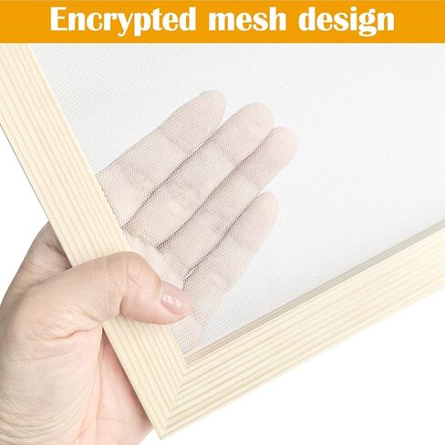 SUGOOE 4 Sizes Paper Making Frame Kit (A4, A5, A6, A7), Papermaking Mould and Frame Kit with Mesh and Sponge for DIY Paper Craft Making in Saudi Arabia
