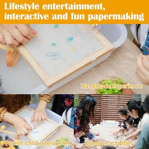 SUGOOE 4 Sizes Paper Making Frame Kit (A4, A5, A6, A7), Papermaking Mould and Frame Kit with Mesh and Sponge for DIY Paper Craft Making in Saudi Arabia