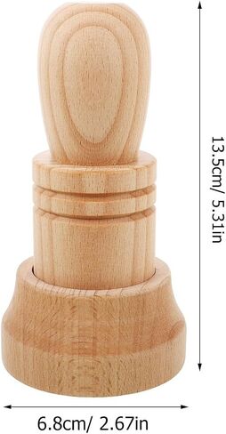 Sewroro Wooden Paper Pot Maker Set Newspaper Pot Maker Tool for Seedlings DIY Nursery for Gardening Compact Wood Tool for Starter Pots 1 Set in Kuwait