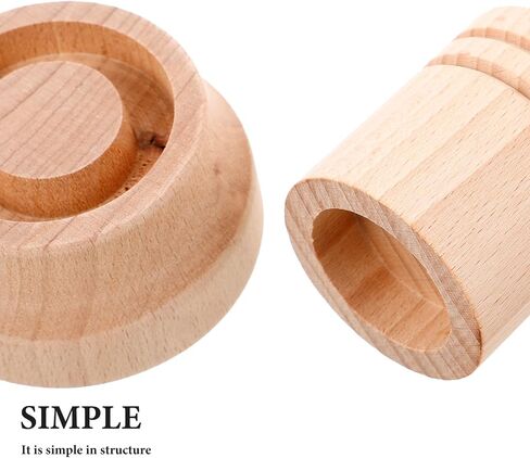 Sewroro Wooden Paper Pot Maker Set Newspaper Pot Maker Tool for Seedlings DIY Nursery for Gardening Compact Wood Tool for Starter Pots 1 Set in Kuwait