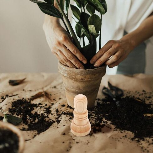 Sewroro Wooden Paper Pot Maker Set Newspaper Pot Maker Tool for Seedlings DIY Nursery for Gardening Compact Wood Tool for Starter Pots 1 Set in Kuwait