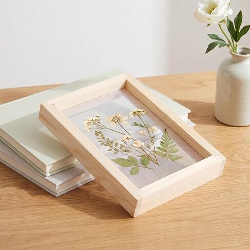 10 Pcs Paper Making Kit, 5x7" Wooden Frames with Mesh Double-Layer Mesh in Kuwait