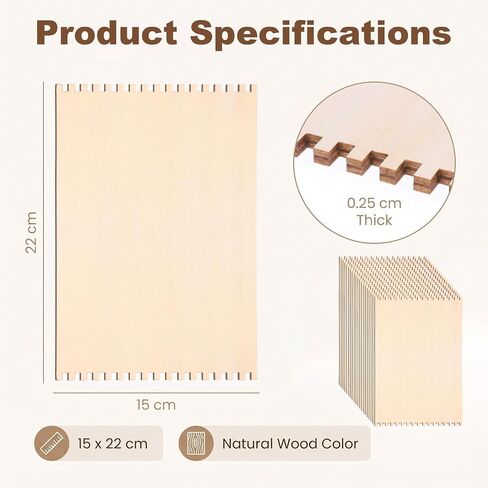 40pcs Wooden Weaving Loom Set for Adults Beginners, 6x9" Natural Craft Tool in Kuwait